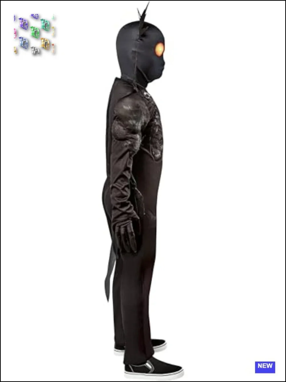 Scary Halloween Costume Jumpsuit with Mask and Gloves